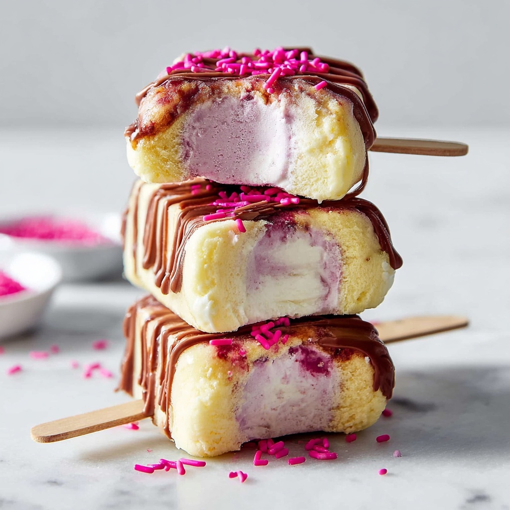 Vegan Raspberry Almond Magnum Ice Creams Recipe - Recipe Image