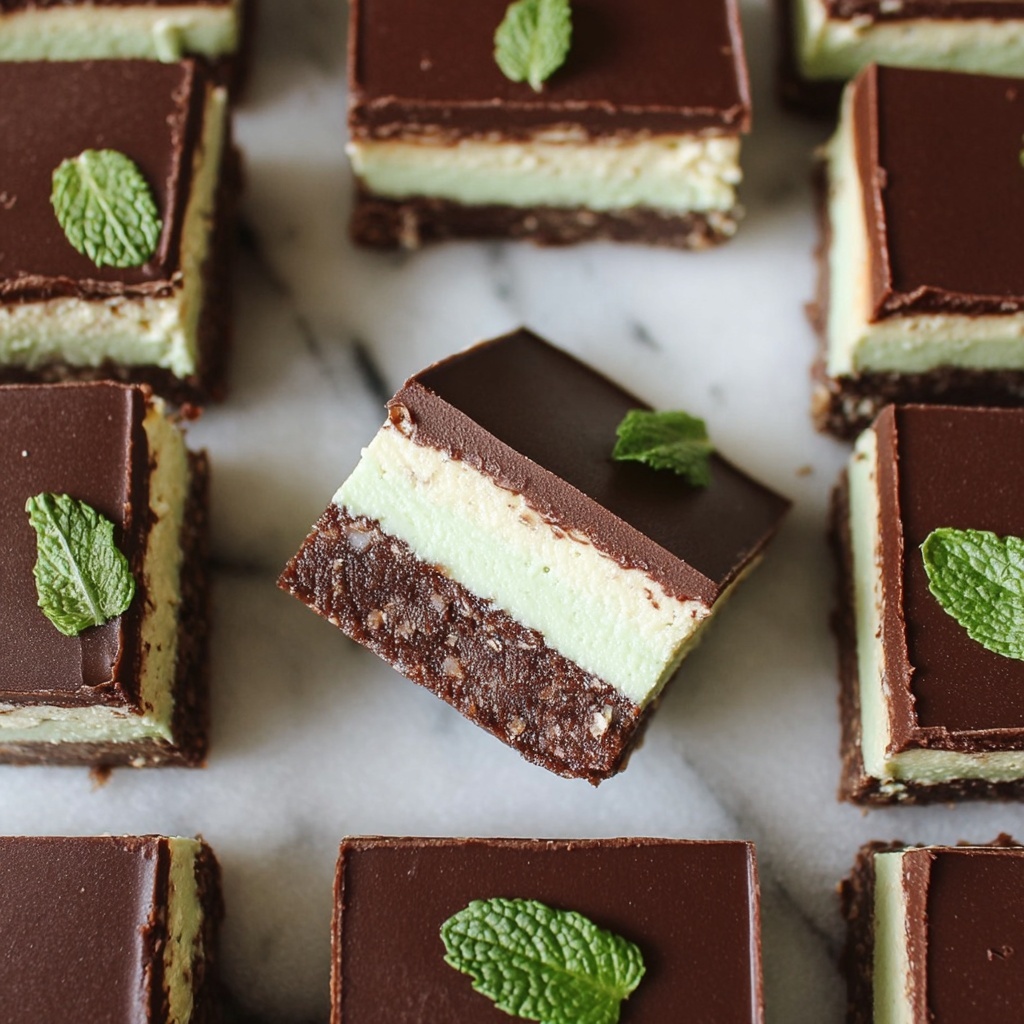 Vegan Mint Chocolate Slice Recipe - Recipe Image