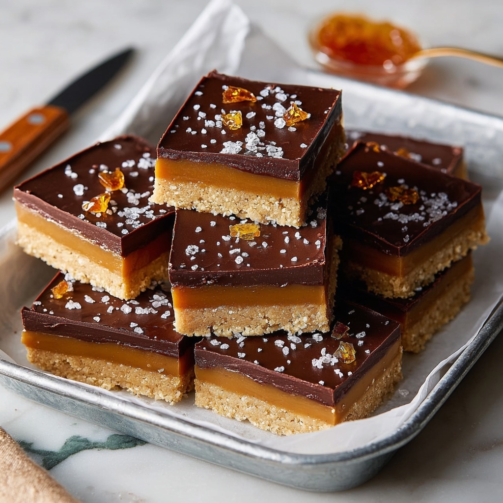 Vegan Toffee Apple Millionaires Shortbread Recipe - Recipe Image