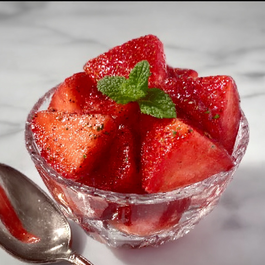 Italian Macerated Strawberries Recipe - Recipe Image