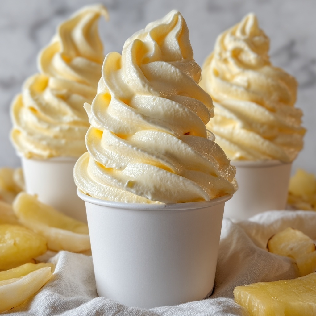 Homemade Pineapple Soft Serve Ice Cream Recipe - Recipe Image