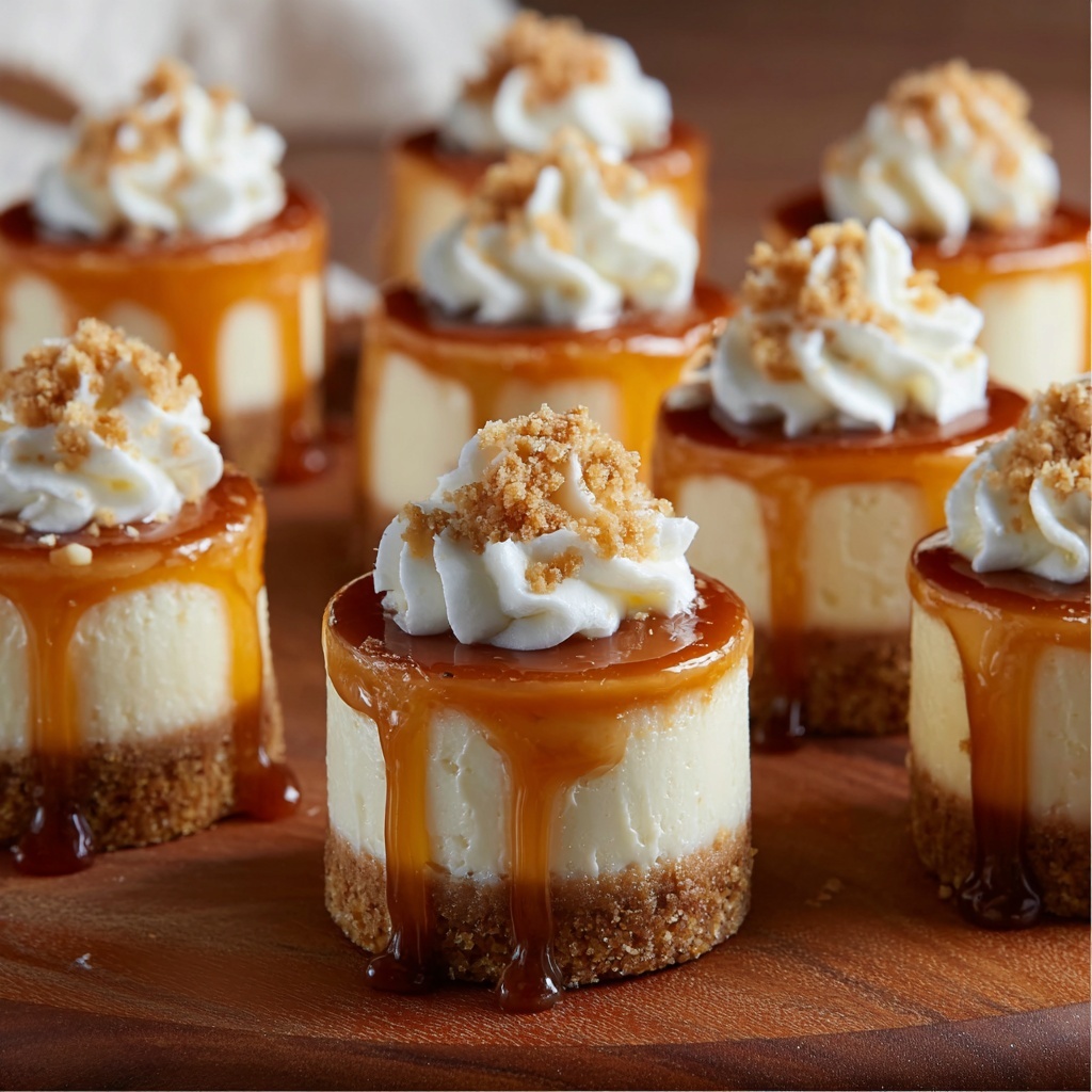 Mini Dulce de Leche Cheesecakes Recipe - Recipe Image