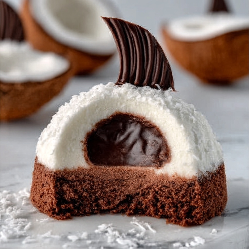 Coconut Domes with Chocolate Spread Recipe - Recipe Image