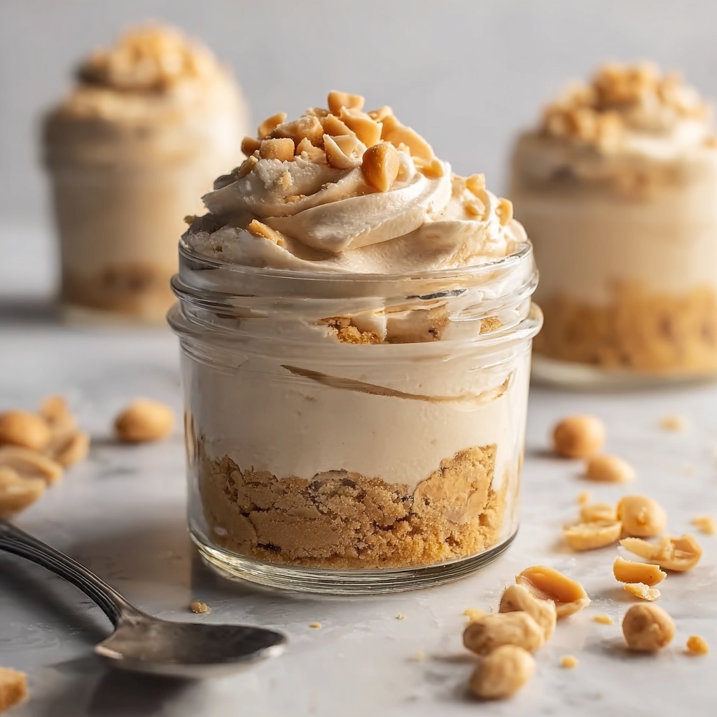 Peanut Butter Mousse with Crunchy Peanuts Recipe - Recipe Image
