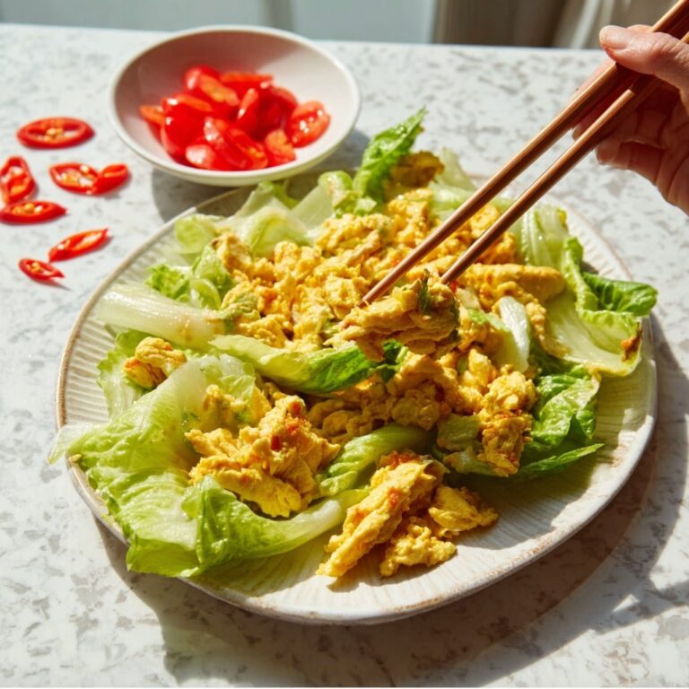 Stir-Fried Cabbage with Egg Recipe