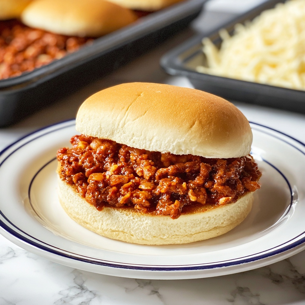 Chicken Parmesan Sloppy Joes Recipe - Recipe Image