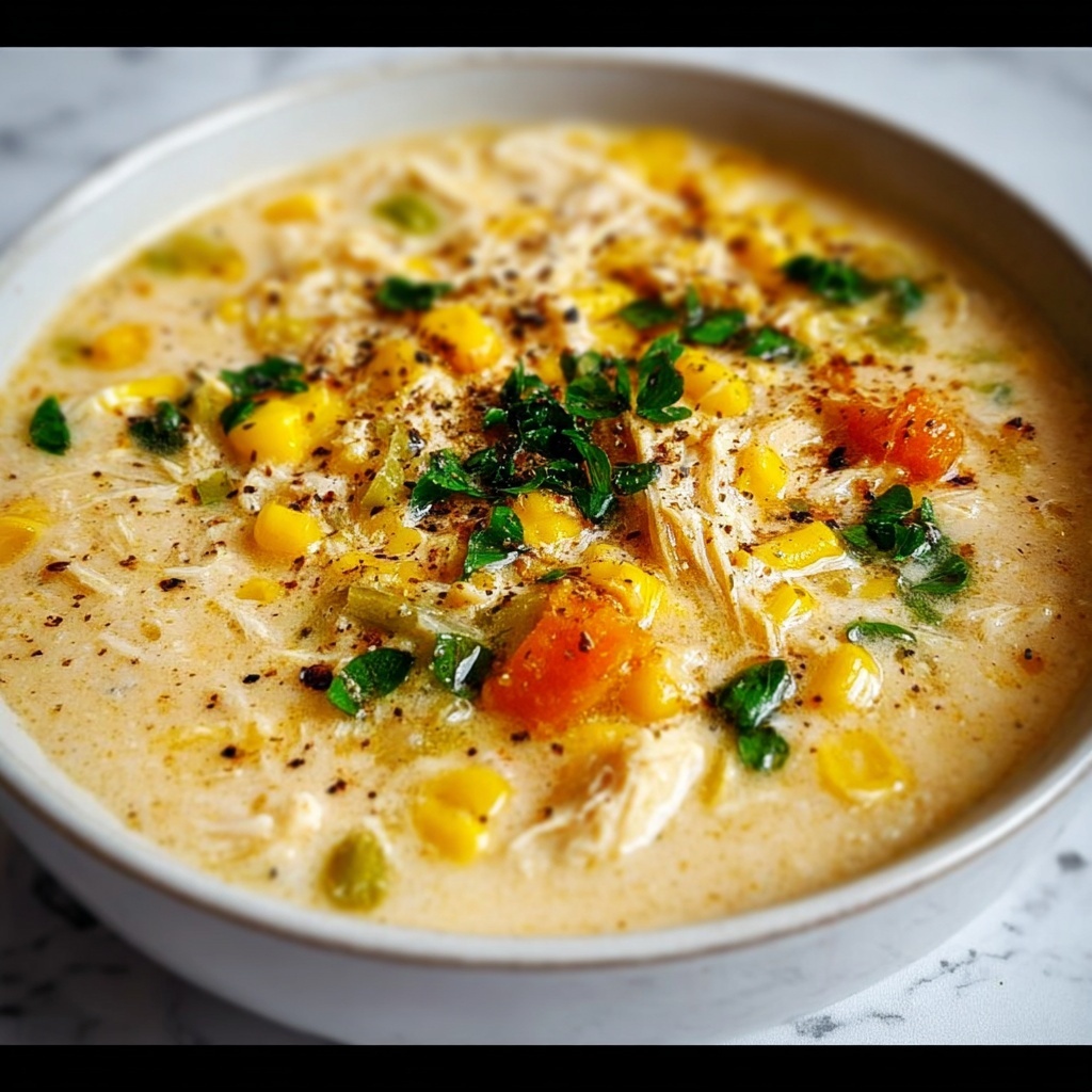 Crockpot Chicken Corn Chowder Recipe - Recipe Image