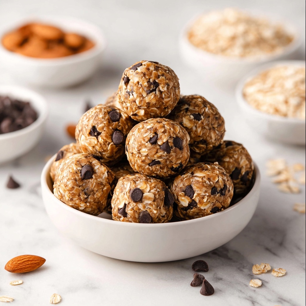 No Bake Chocolate Chip Cookie Balls Recipe - Recipe Image