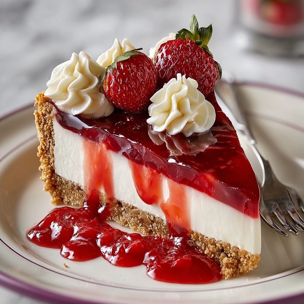 Strawberry Swirl Cheesecake Recipe - Recipe Image