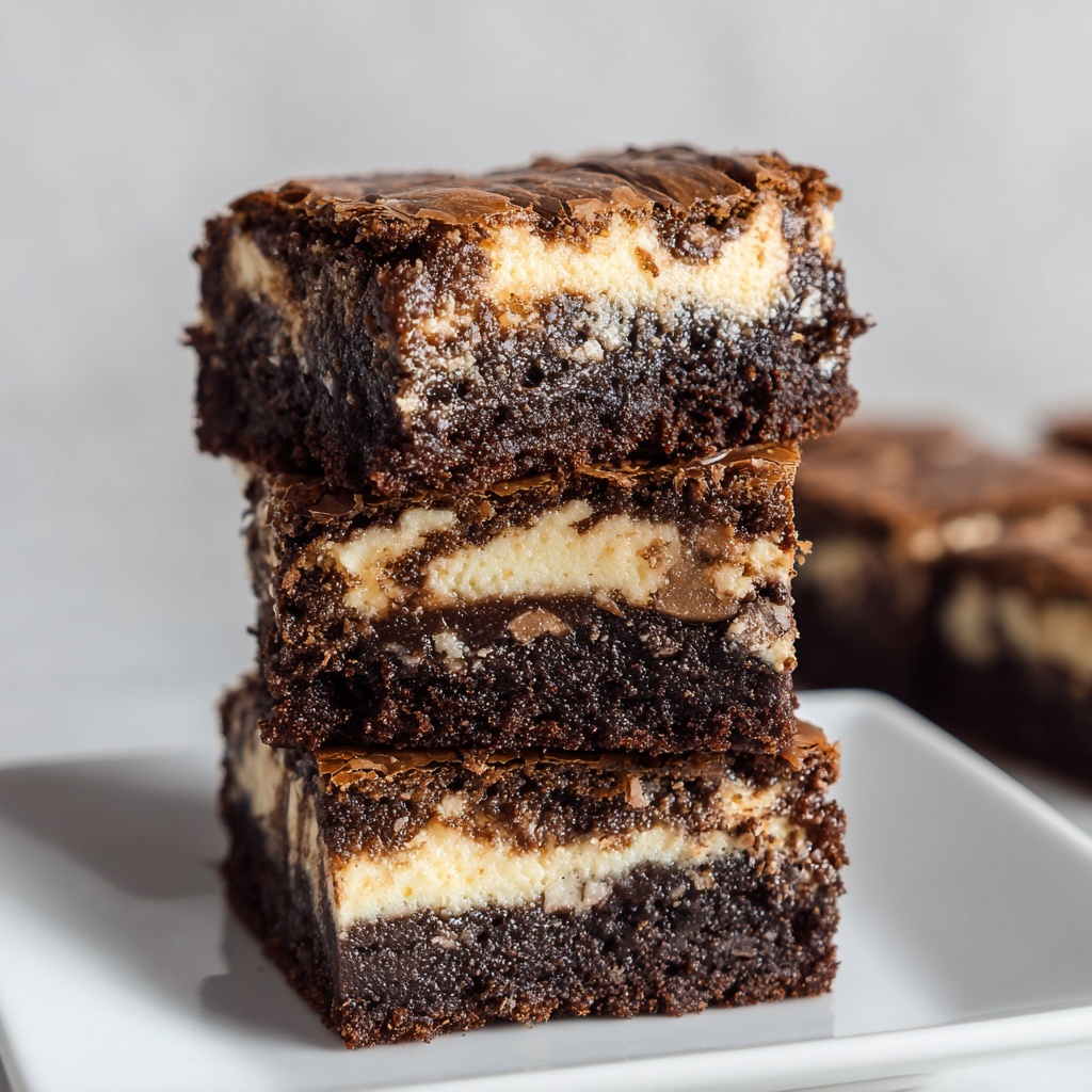Caramel Cheesecake Nutella Brownies Recipe - Recipe Image