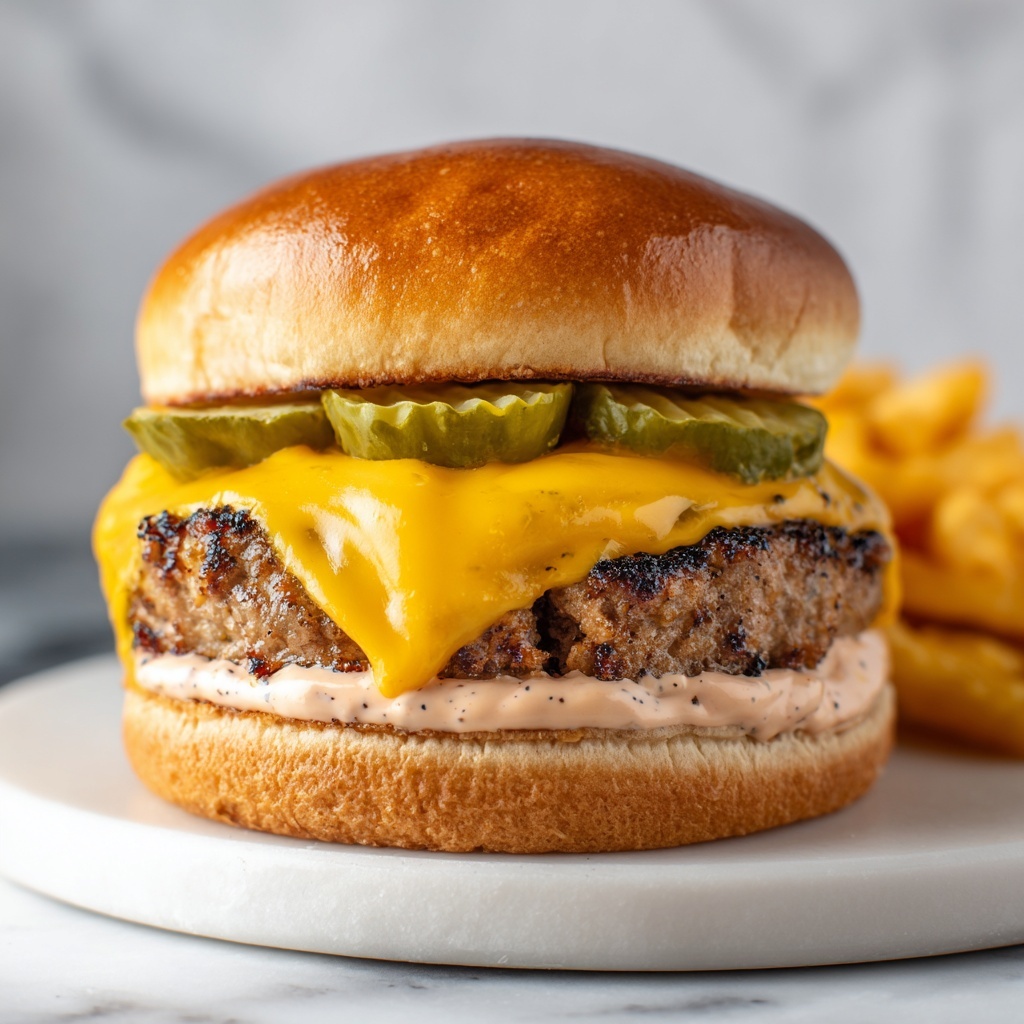 Air Fryer Sliders with Melted American Cheese and Creamy Sauce Recipe - Recipe Image