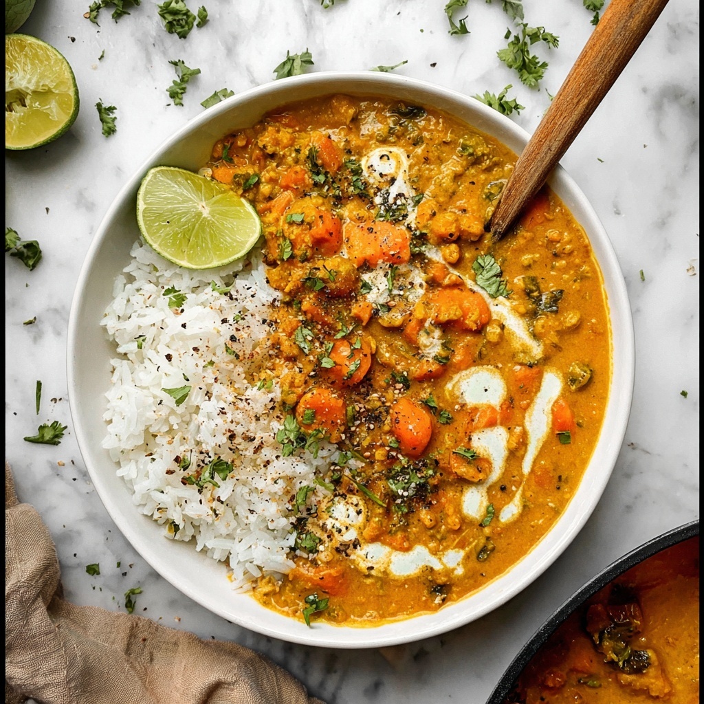 Pumpkin Curry with Coconut Milk and Fresh Vegetables Recipe - Recipe Image