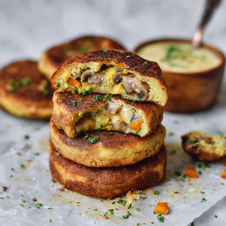 Vegan Stuffed Potato Cakes Recipe