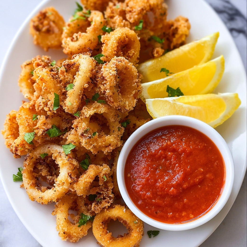 Crispy Fried Calamari Recipe - Recipe Image
