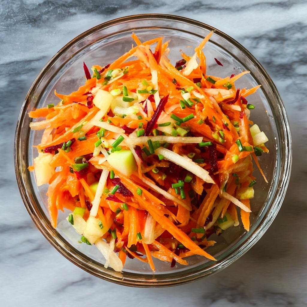 Carrot Apple Salad with Raisins and Honey Dressing Recipe - Recipe Image