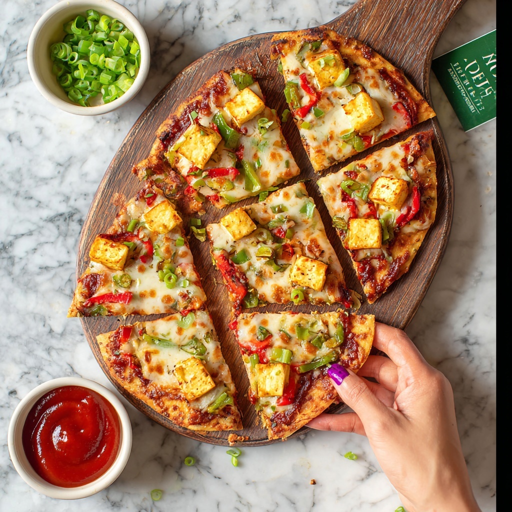 Schezwan Paneer Pizza Recipe - Recipe Image