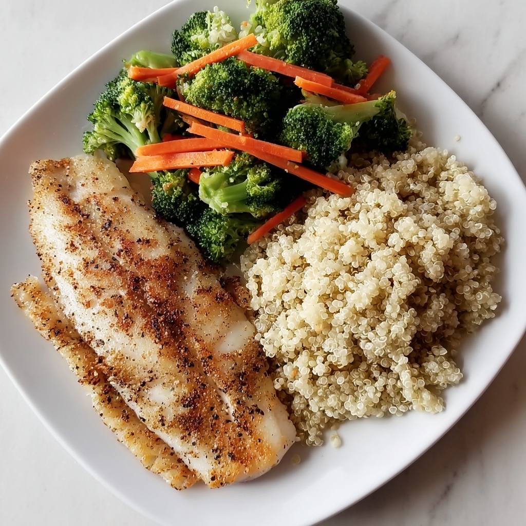 Seared Fish with Quinoa and Vegetables Recipe - Recipe Image