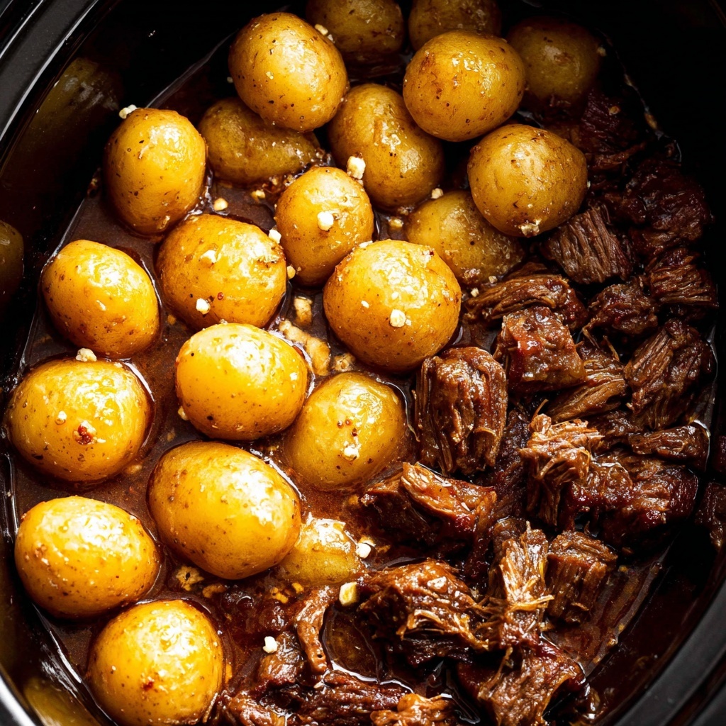 Slow Cooker Garlic Butter Beef Bites Recipe - Recipe Image