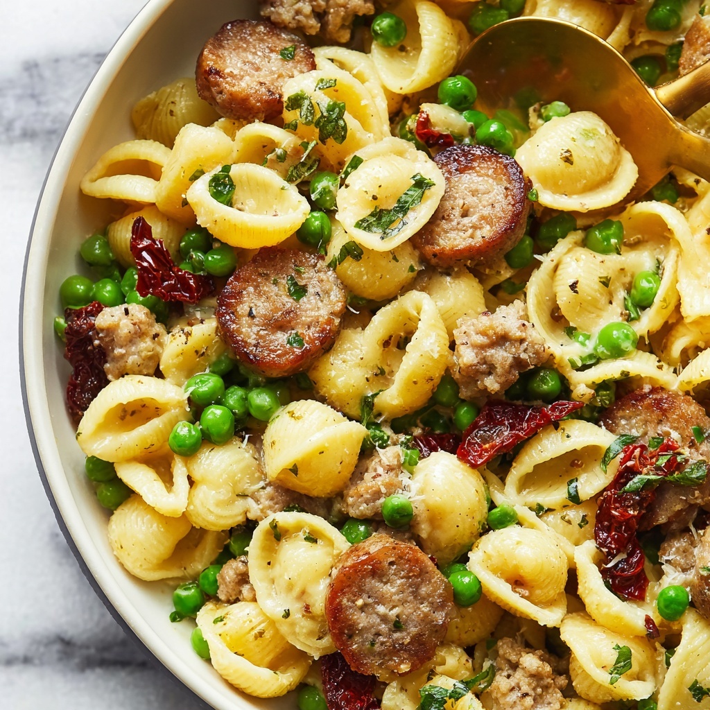 Sausage and Pea Pasta Recipe - Recipe Image