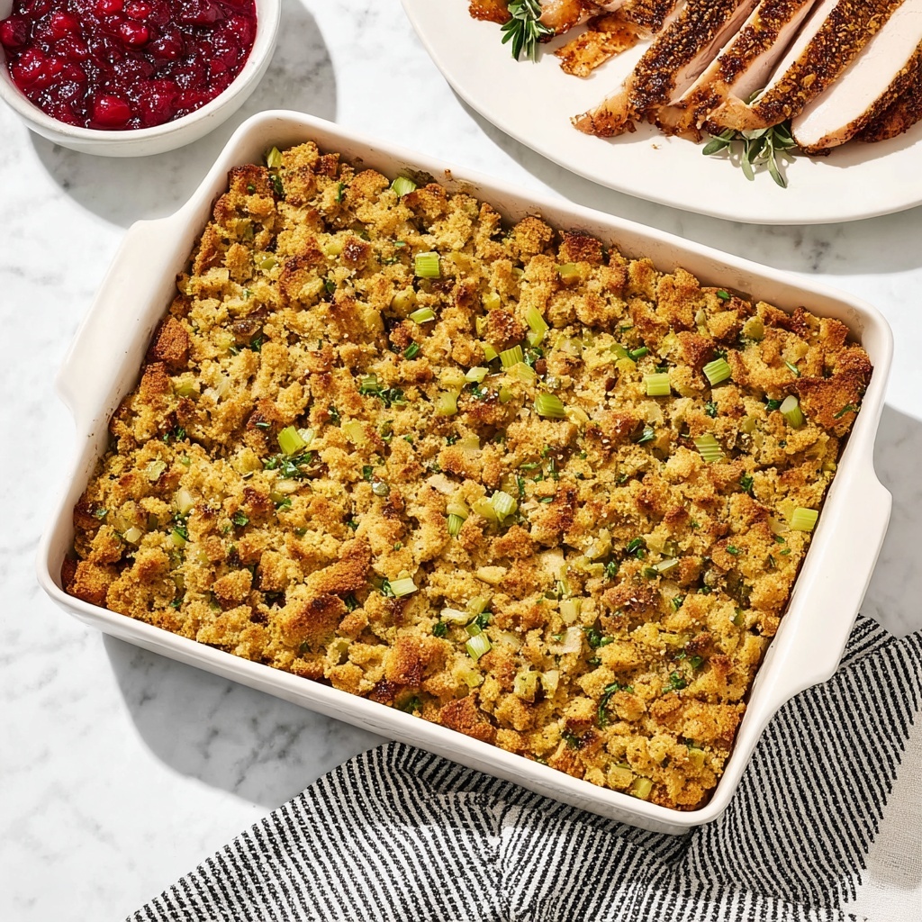 Homemade Cornbread Dressing Recipe - Recipe Image
