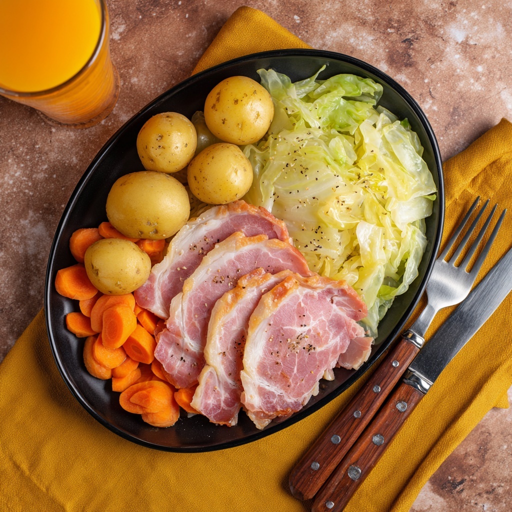 Slow Cooker Corned Beef and Cabbage Recipe - Recipe Image