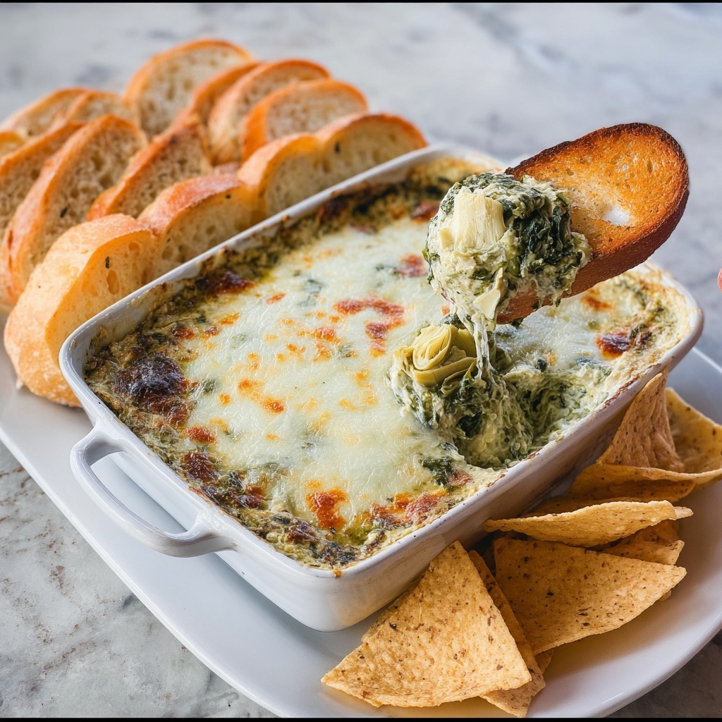 Hot Spinach Artichoke Dip Recipe - Recipe Image