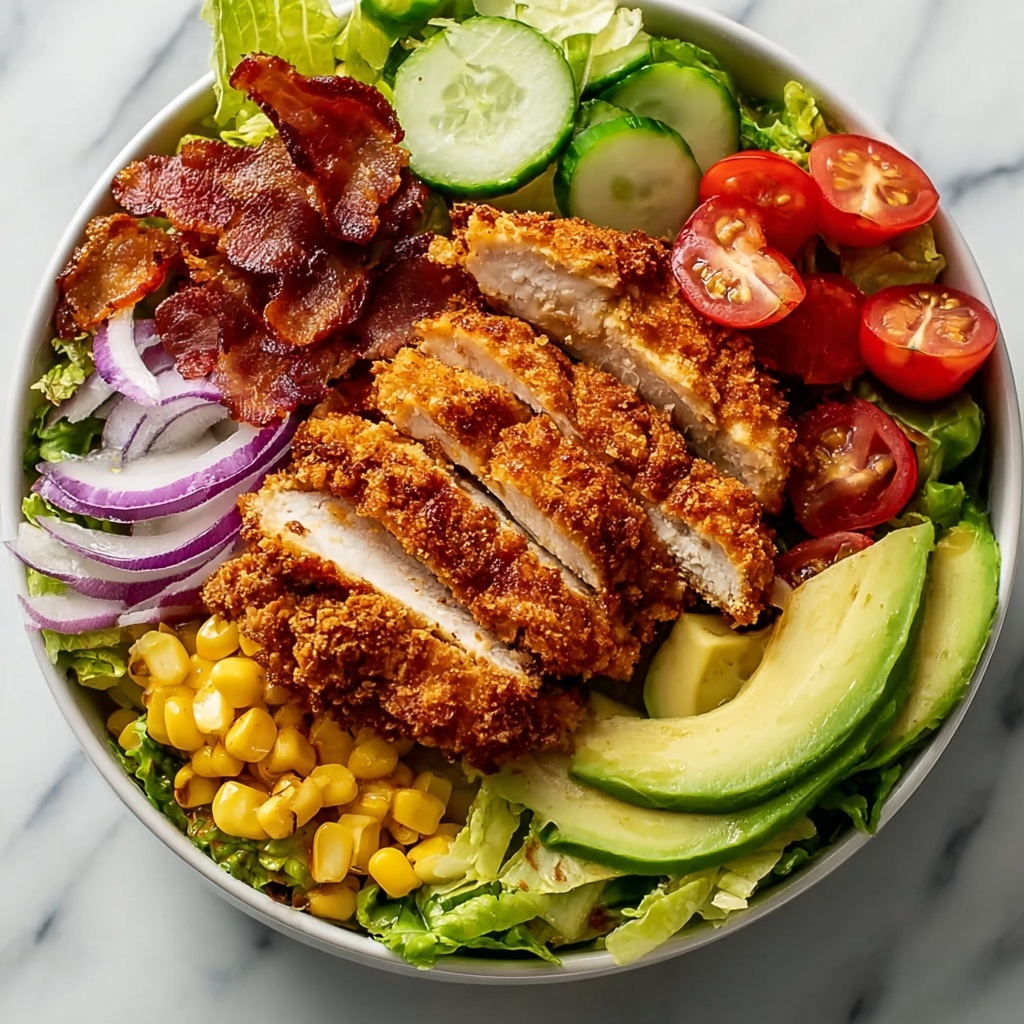 Honey Mustard Crispy Chicken Salad Recipe - Recipe Image