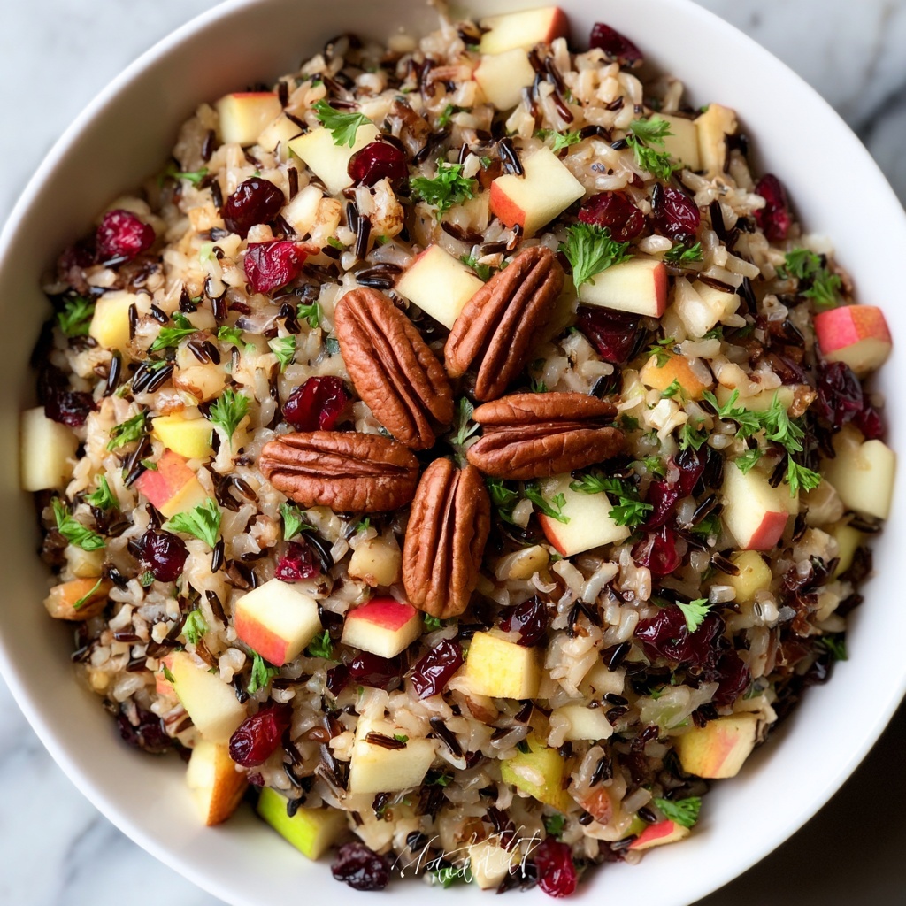 Cranberry Apple Pecan Wild Rice Pilaf Recipe - Recipe Image