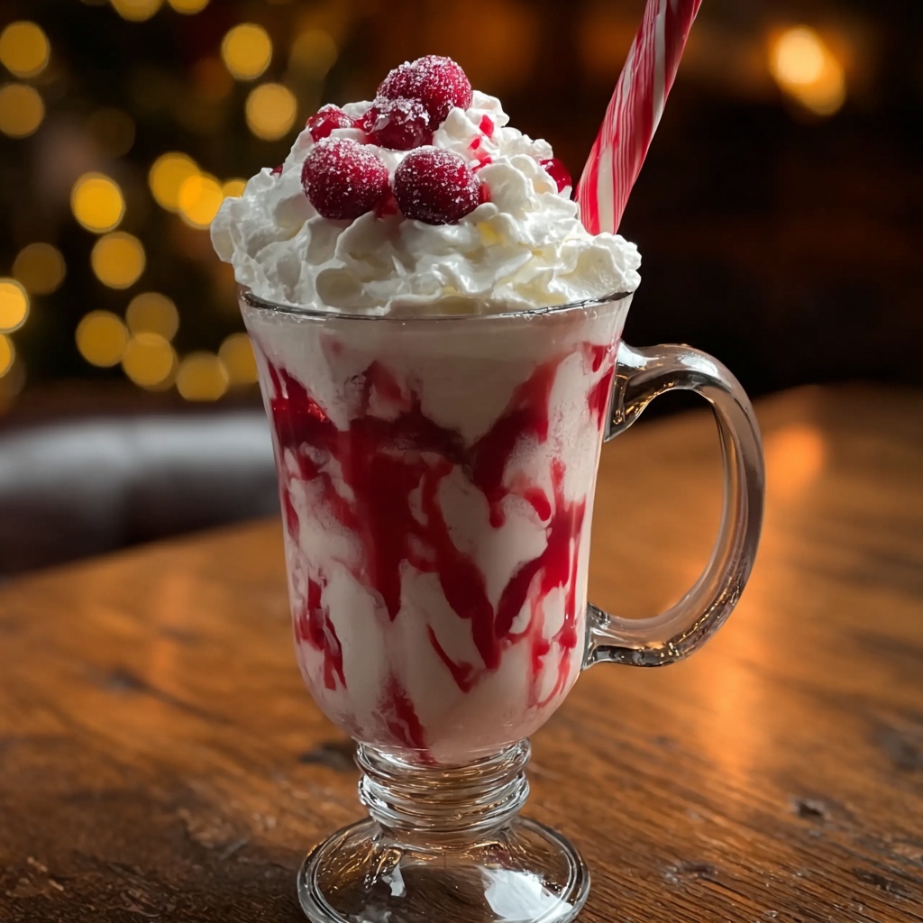 Candy Cane Christmas Punch Recipe - Recipe Image