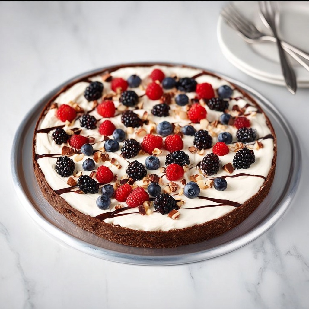 Brownie Fruit Pizza Recipe - Recipe Image