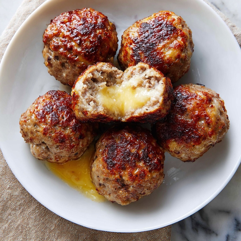 Cheese-Stuffed Meatballs Recipe - Recipe Image