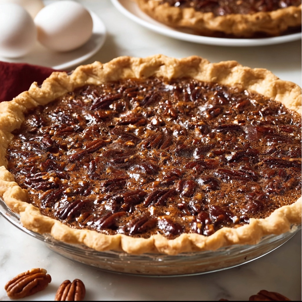 Chocolate Fudge Pecan Pie Recipe - Recipe Image