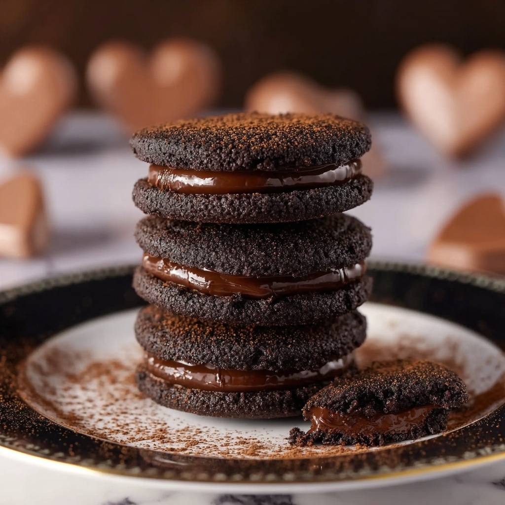 Chocolate Ganache Sandwich Cookies Recipe - Recipe Image