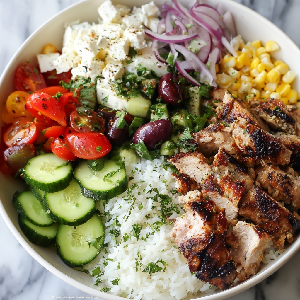 Greek Chicken Bowls Recipe - Recipe Image