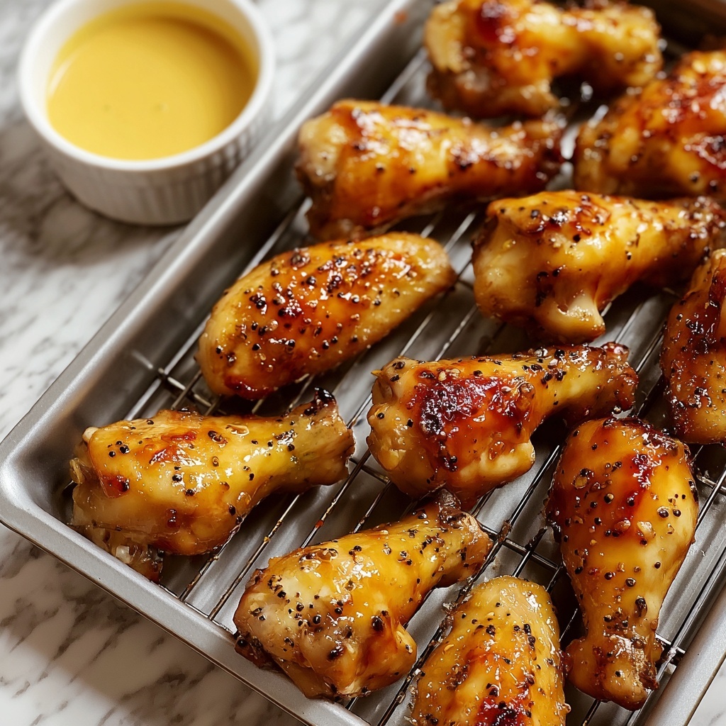 Honey Lemon Pepper Wings Recipe - Recipe Image