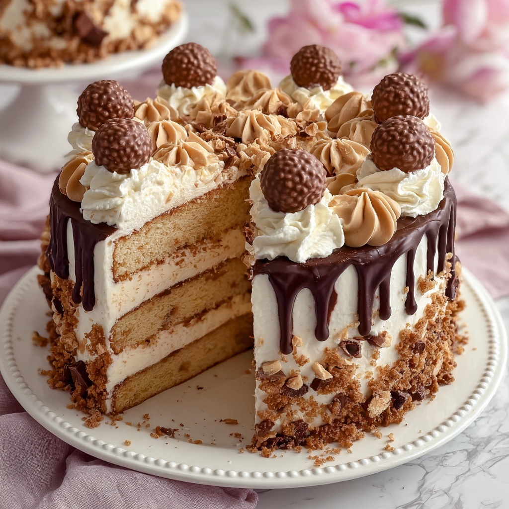 Ferrero Rocher Cake Recipe - Recipe Image