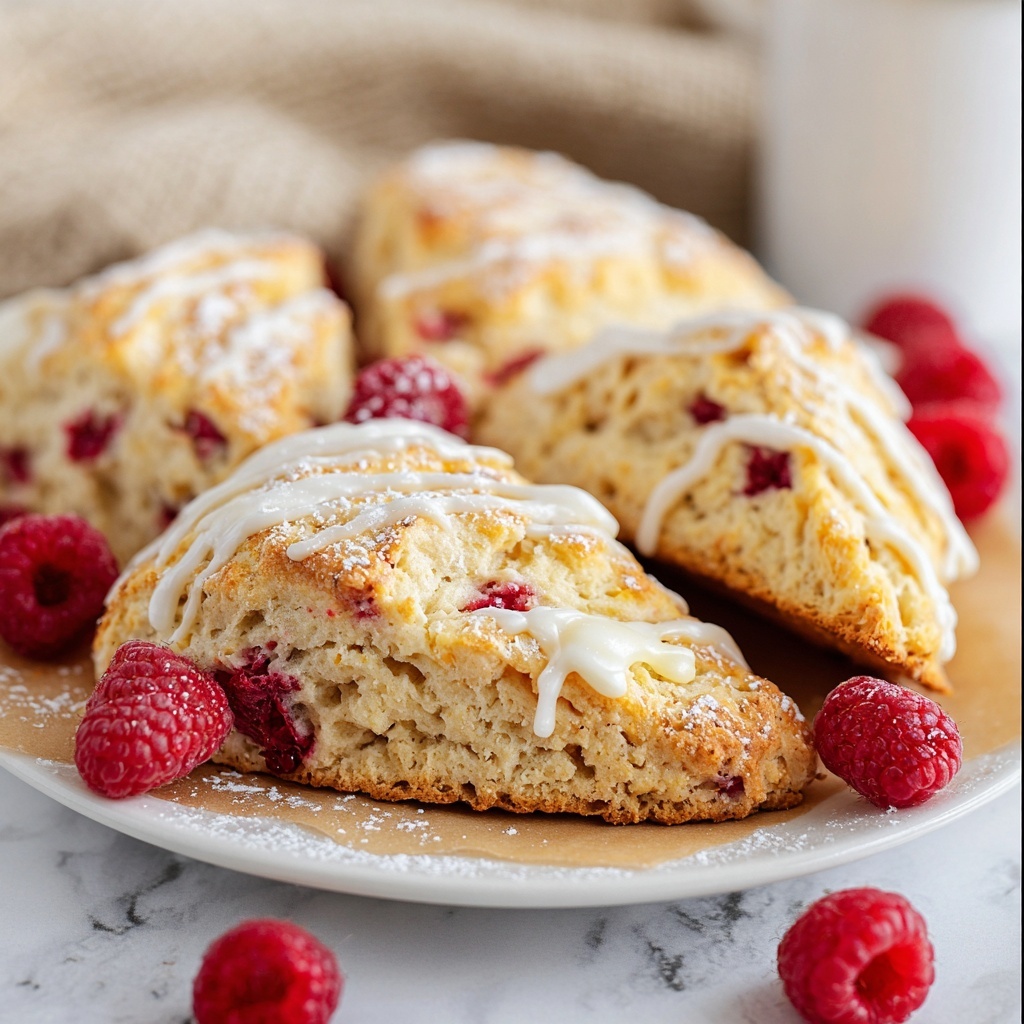 Lemon Raspberry Scones Recipe - Recipe Image