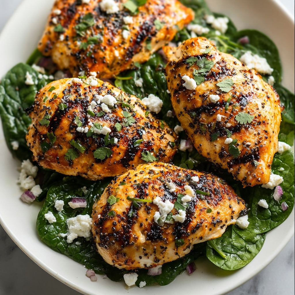 Low Carb Chicken Breast with Feta and Spinach Recipe - Recipe Image