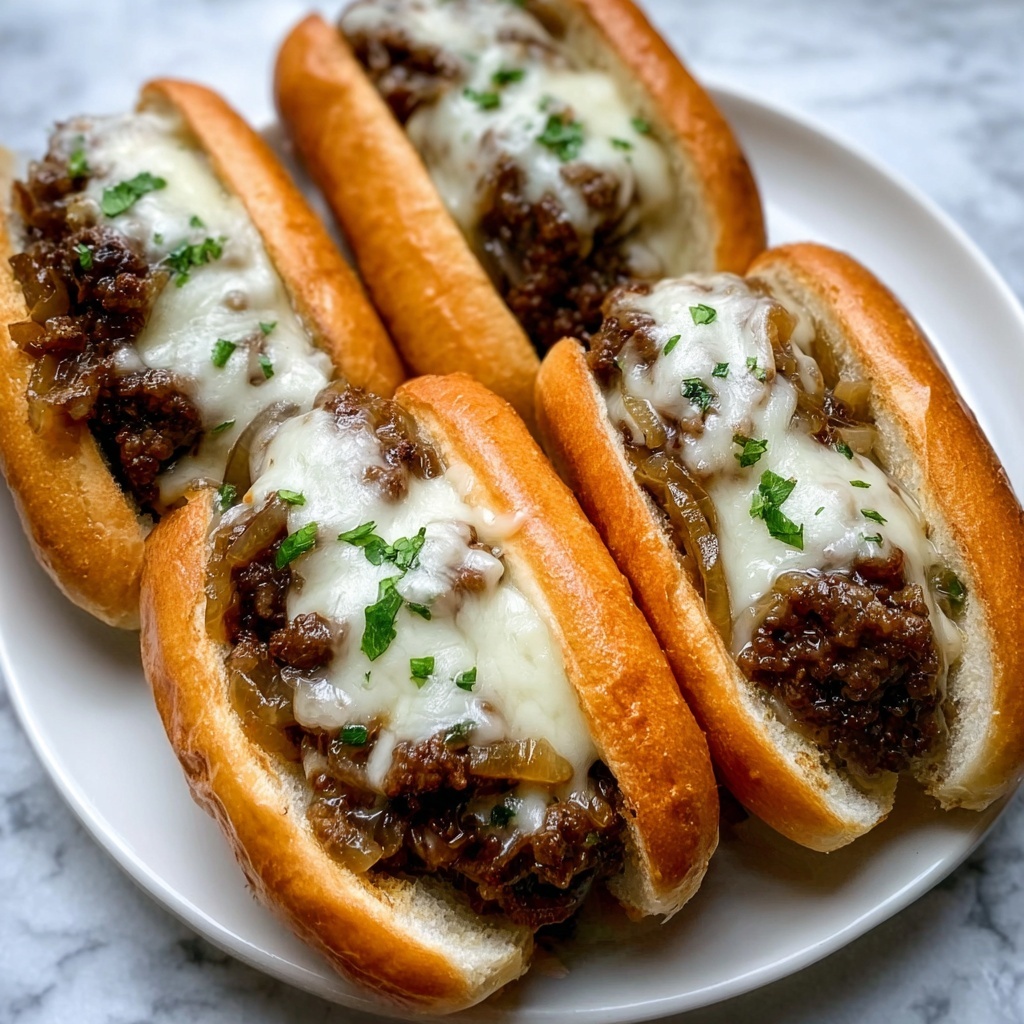 Cheesy French Onion Meatball Subs Recipe - Recipe Image