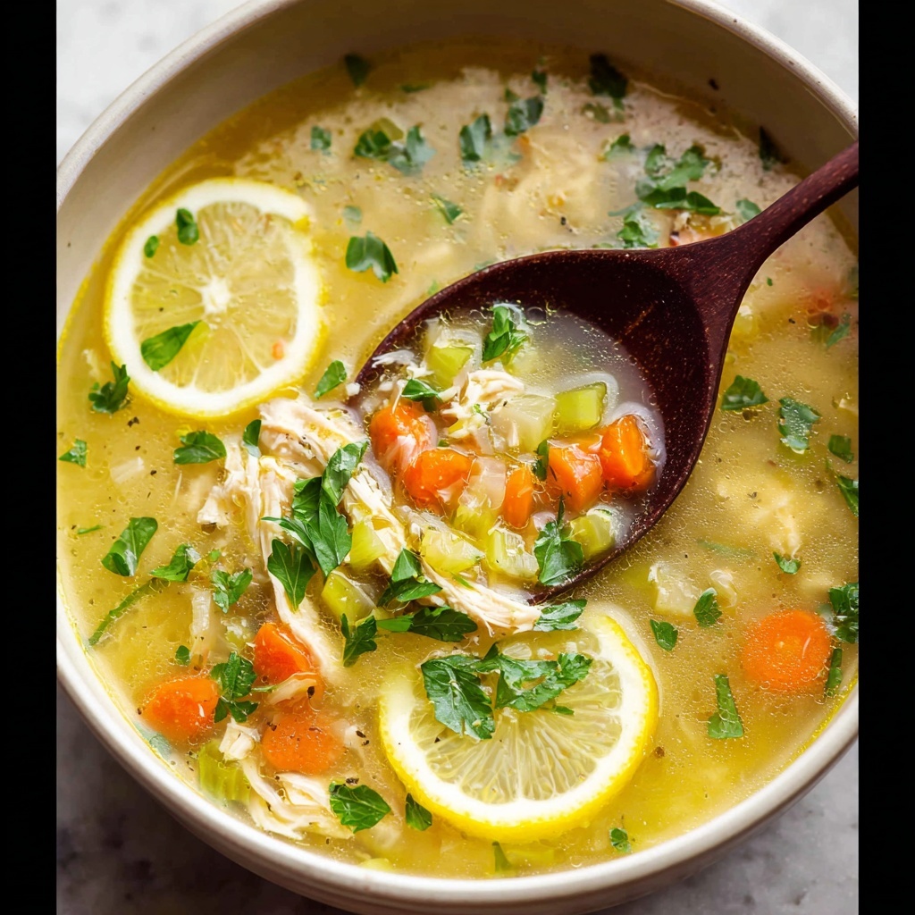 Low Fat Greek Lemon Chicken & Rice Soup Recipe - Recipe Image