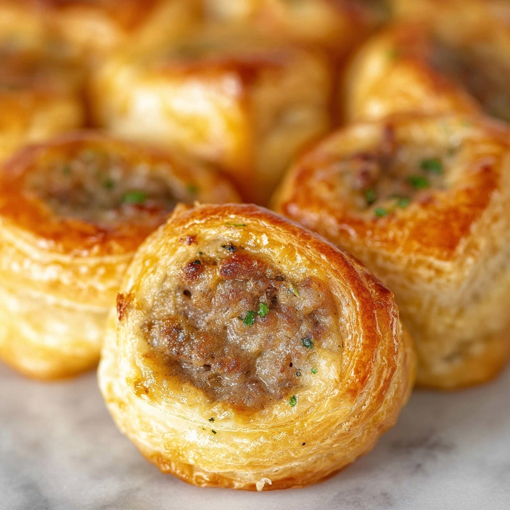 Puff Pastry Sausage Rolls Recipe - Recipe Image
