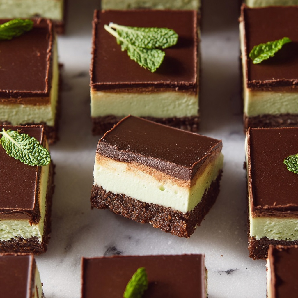 Vegan Mint Chocolate Slice Recipe - Recipe Image