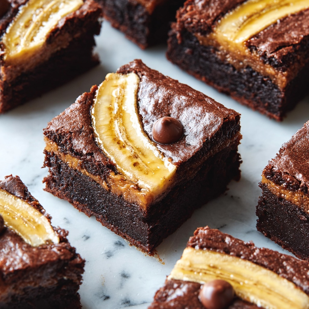 Vegan Banana Brownies Recipe - Recipe Image
