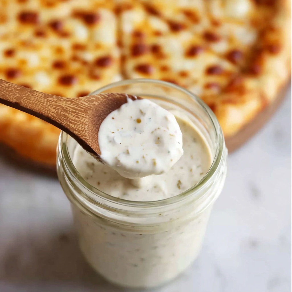 Garlic Parmesan Cream Sauce for Pizza Recipe - Recipe Image