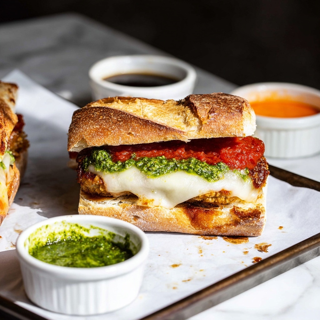 Chicken Garlic Bread Sandwich Recipe - Recipe Image