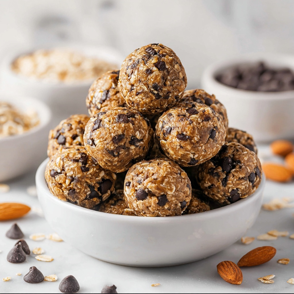 No Bake Chocolate Chip Cookie Balls Recipe - Recipe Image