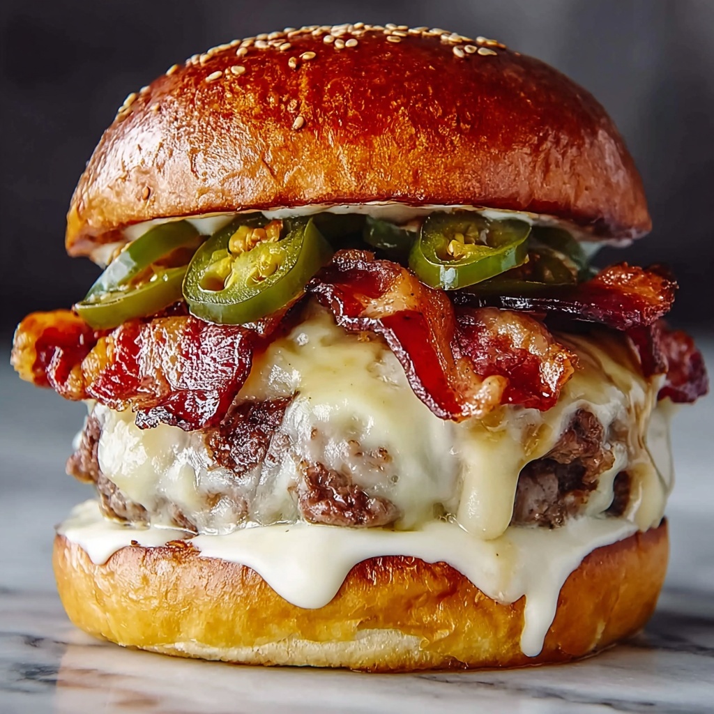 Jalapeno Popper Smash Burgers Recipe - Recipe Image