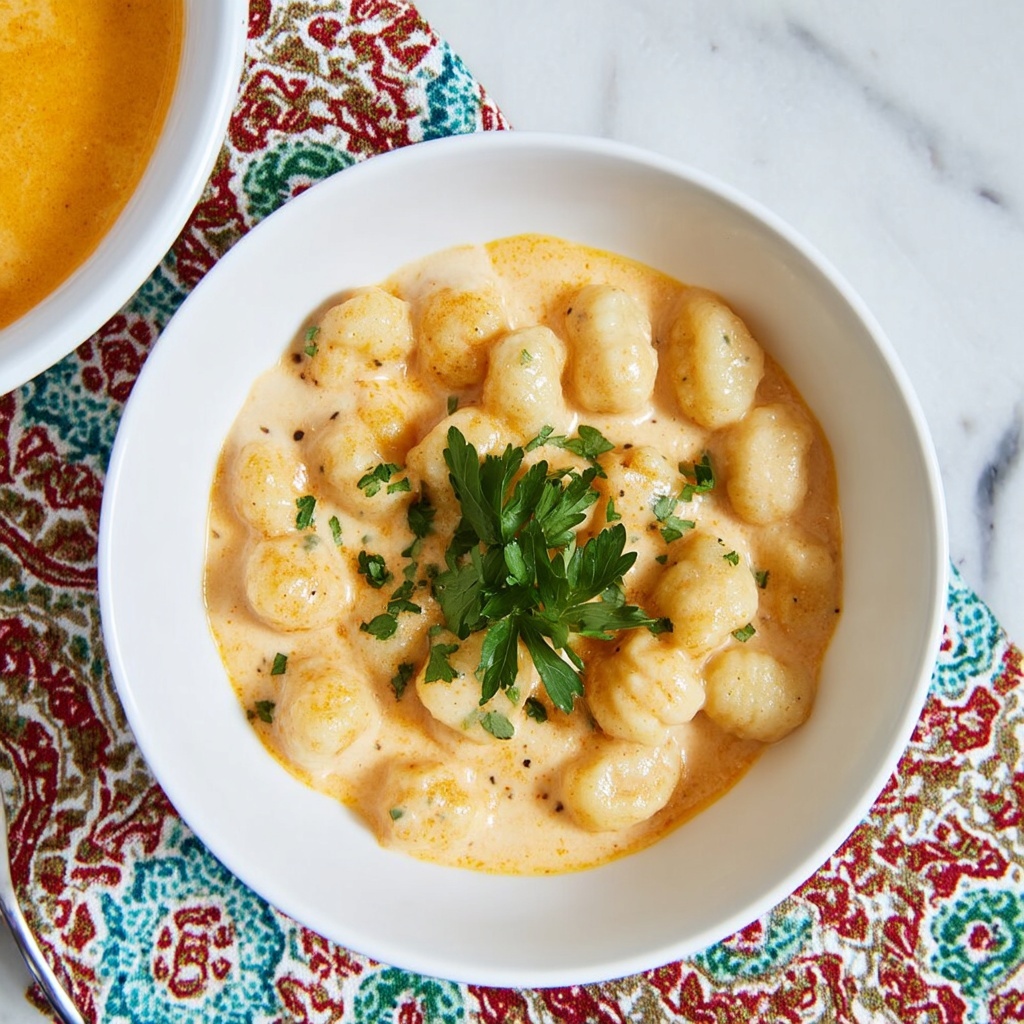Double Pumpkin Gnocchi with Creamy Cinnamon Parmesan Sauce Recipe - Recipe Image