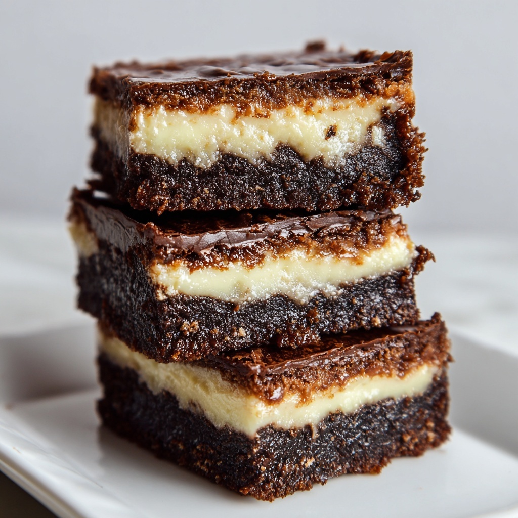 Caramel Cheesecake Nutella Brownies Recipe - Recipe Image