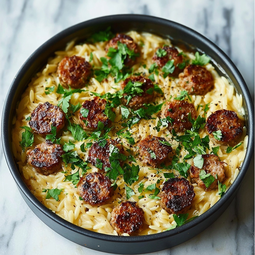 Creamy Chicken Sausage Orzo: A Delicious One-Pot Recipe for Easy Weeknight Dinners Recipe - Recipe Image
